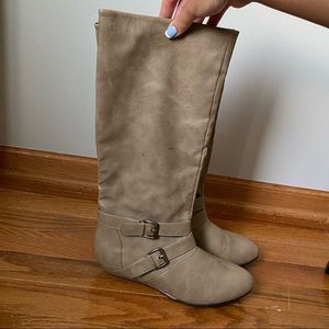 Charolette Russe Taupe Boots - Size 9 - USED